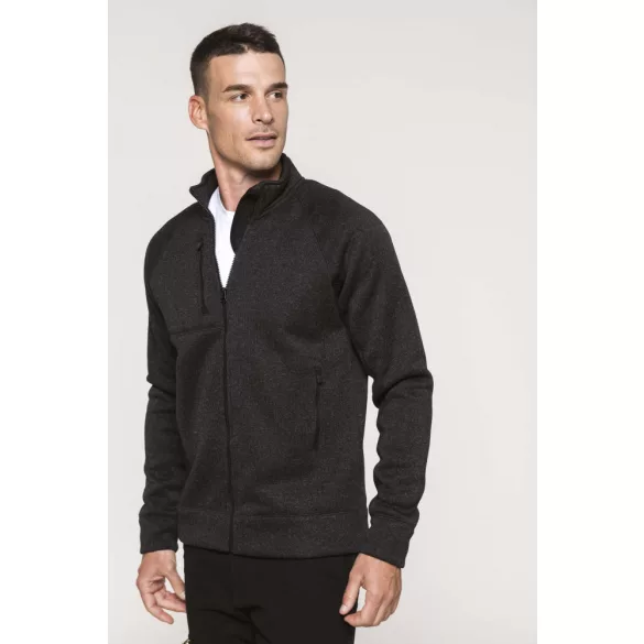 KA9106-Jacheta-cu-fermoar-de-barbat-Kariaban-Navy-Melange
