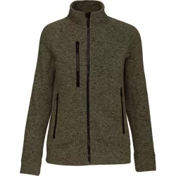   KA9107 - Jacheta cu fermoar de dama Kariban [Dark Khaki Melange]