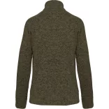 KA9107 - Jacheta cu fermoar de dama Kariban [Dark Khaki Melange]