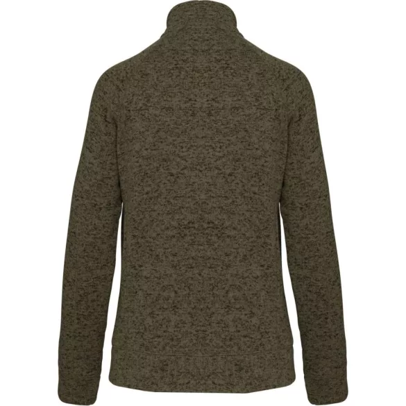 KA9107 - Jacheta cu fermoar de dama Kariban [Dark Khaki Melange]
