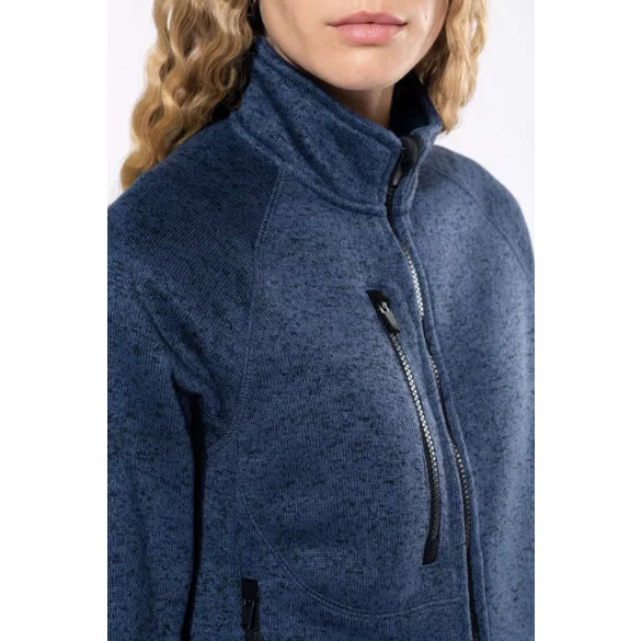 KA9107 - Jacheta cu fermoar de dama Kariban [Light Grey Melange]