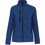 KA9107 - Jacheta cu fermoar de dama Kariban [Light Royal Blue Melange]