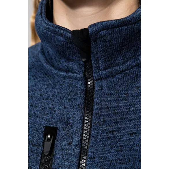 KA9107 - Jacheta cu fermoar de dama Kariban [Light Royal Blue Melange]