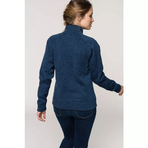 KA9107-Jacheta-cu-fermoar-de-dama-Kariban-Navy-Melange