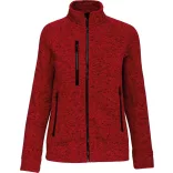 KA9107 - Jacheta cu fermoar de dama Kariban [Red Melange]