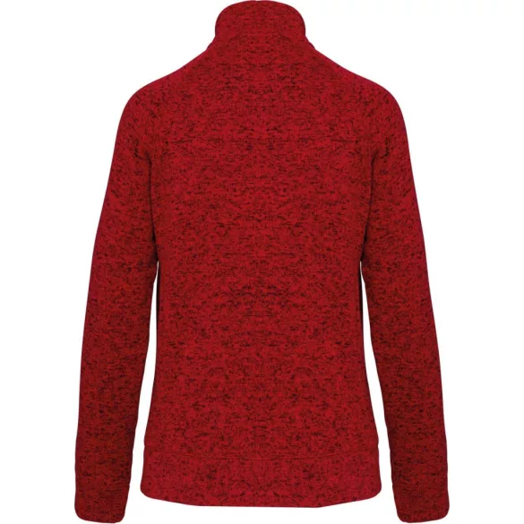 KA9107 - Jacheta cu fermoar de dama Kariban [Red Melange]