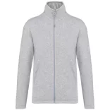 ka911-Jacheta-micro-fleece-unisex-Kariban-300-gr-FALCO-Ash Heather