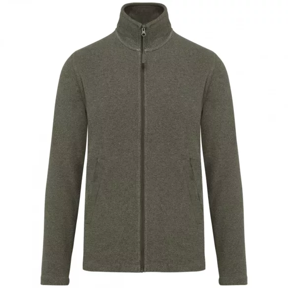 ka911-Jacheta-micro-fleece-unisex-Kariban-300-gr-FALCO-Green Marble Heather
