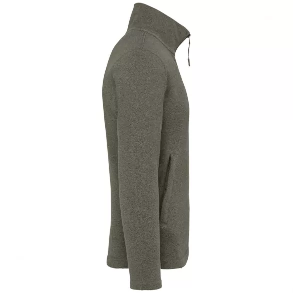 ka911-Jacheta-micro-fleece-unisex-Kariban-300-gr-FALCO-Green Marble Heather