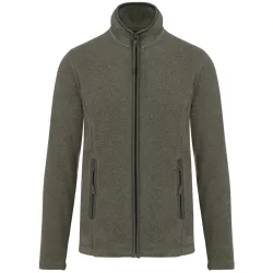   ka912 - Hanorac micro fleece unisex Kariban ENZO [Green Marble Heather]