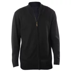 ka961 - Cardigan cu fermoar barbati Kariban [Black]