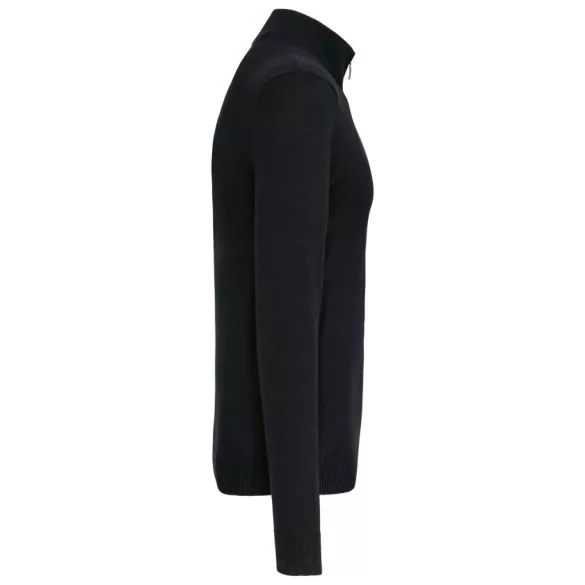 ka961 - Cardigan cu fermoar barbati Kariban [Black]