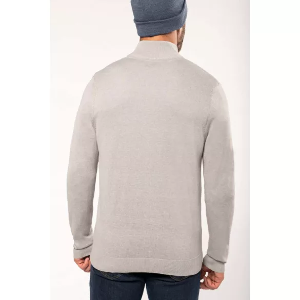 ka961 - Cardigan cu fermoar barbati Kariban [Dark Grey]