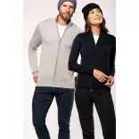 ka961 - Cardigan cu fermoar barbati Kariban [Dark Grey]