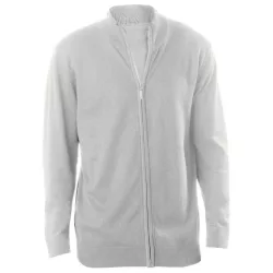 ka961 - Cardigan cu fermoar barbati Kariban [Grey Melange]