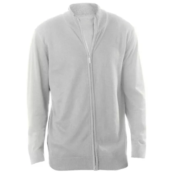 ka961 - Cardigan cu fermoar barbati Kariban [Grey Melange]