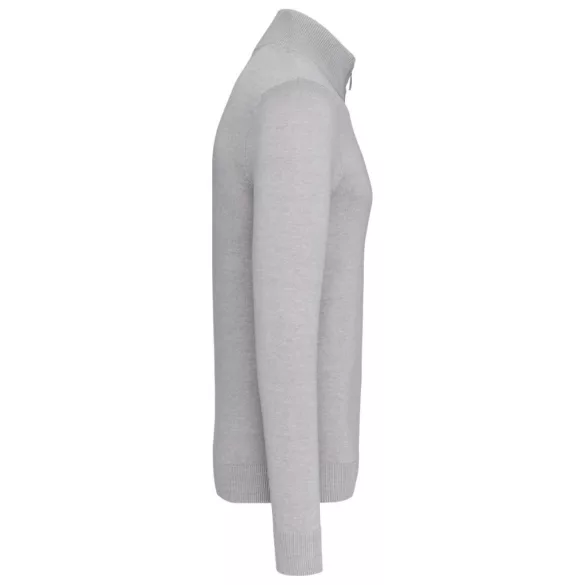 ka961 - Cardigan cu fermoar barbati Kariban [Grey Melange]