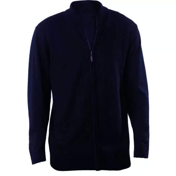 ka961 - Cardigan cu fermoar barbati Kariban [Navy]