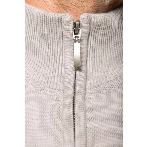 ka961 - Cardigan cu fermoar barbati Kariban [Navy]