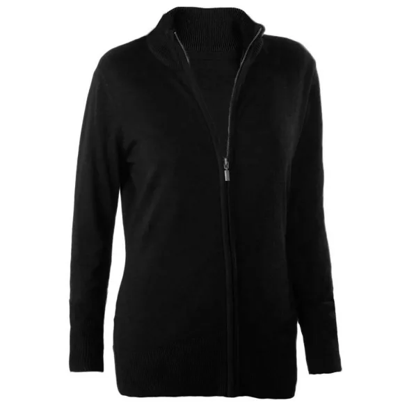 ka962 - Cardigan cu fermoar dama Kariban [Black]