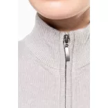 ka962 - Cardigan cu fermoar dama Kariban [Grey Melange]