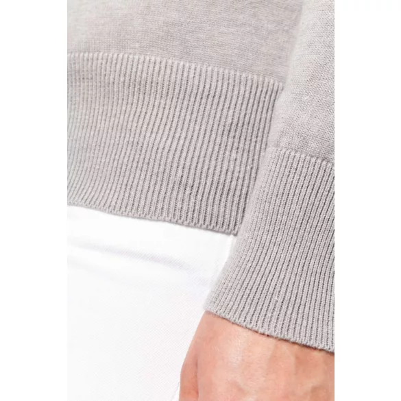 ka962 - Cardigan cu fermoar dama Kariban [Grey Melange]