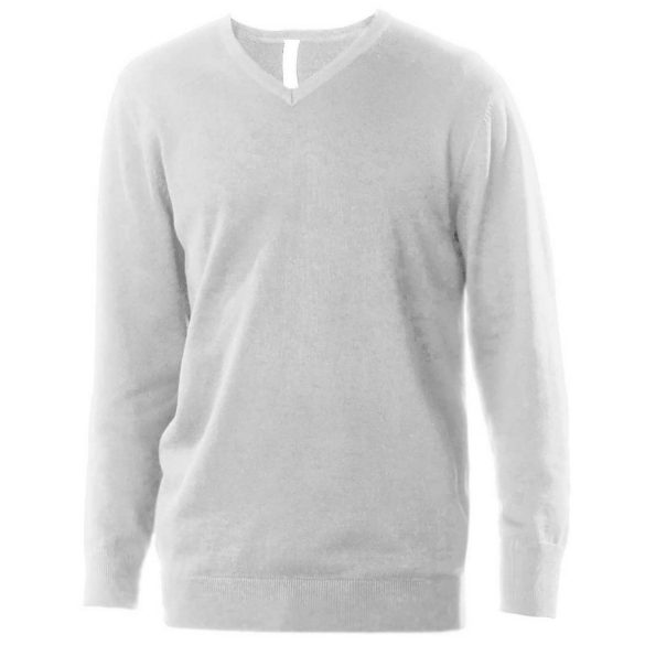 ka965 - Pulover barbati V-neck Kariban [Grey Melange]