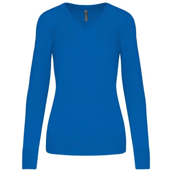 ka966 - Pulover dama V-neck Kariban [Light Royal Blue]