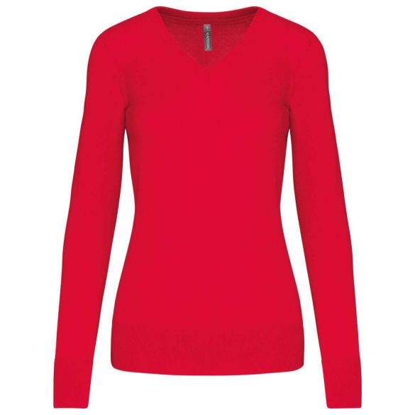 ka966 - Pulover dama V-neck Kariban [Red]