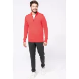 ka970grm - Polar cu fermoar scurt pentru barbati Kariban - [Grey Melange]