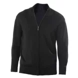 ka971bl - Cardigan cu fermoar pentru barbati Kariban - [Black]