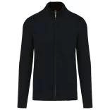 ka971bl - Cardigan cu fermoar pentru barbati Kariban - [Black]
