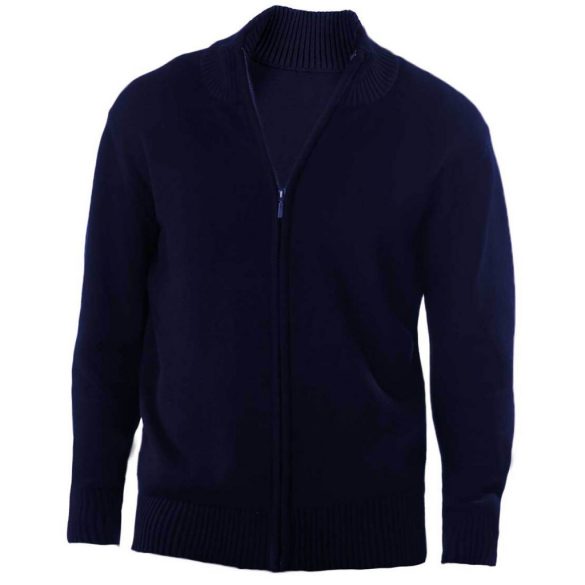 ka971nv - Cardigan cu fermoar pentru barbati Kariban - [Navy]