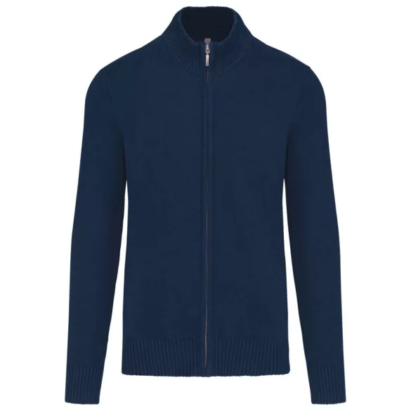 ka971nv - Cardigan cu fermoar pentru barbati Kariban - [Navy]