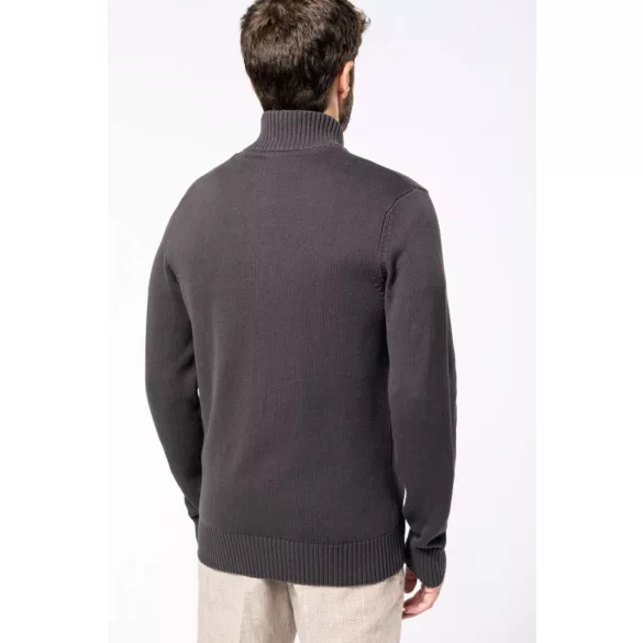 ka971nv - Cardigan cu fermoar pentru barbati Kariban - [Navy]