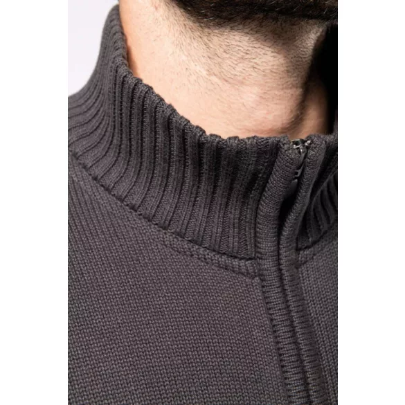 ka971nv - Cardigan cu fermoar pentru barbati Kariban - [Navy]
