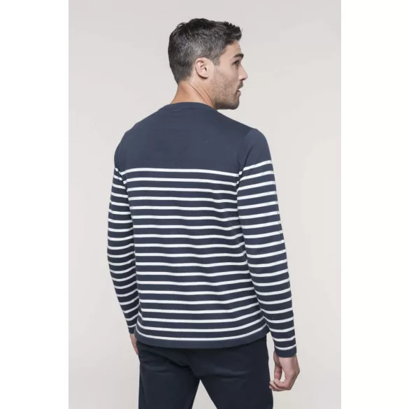 KA989-Bluza-tip-marinar-barbati-MENS-SAILOR-JUMPER-Striped-Navy/Off-Wh