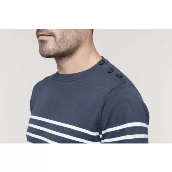 KA989-Bluza-tip-marinar-barbati-MENS-SAILOR-JUMPER-Striped-Navy/Off-Wh