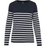 KA990-Bluza-tip-marinar-dama-MENS-SAILOR-JUMPER-Striped-Navy/Off-White