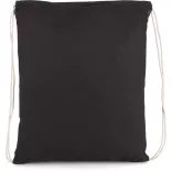 ki0147 - Rucsac cu snur din bumbac - Kimood - [Black]