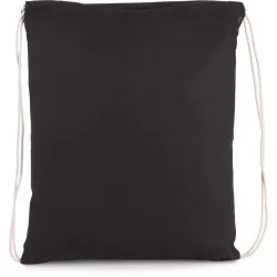 ki0147 - Rucsac cu snur din bumbac - Kimood - [Black]