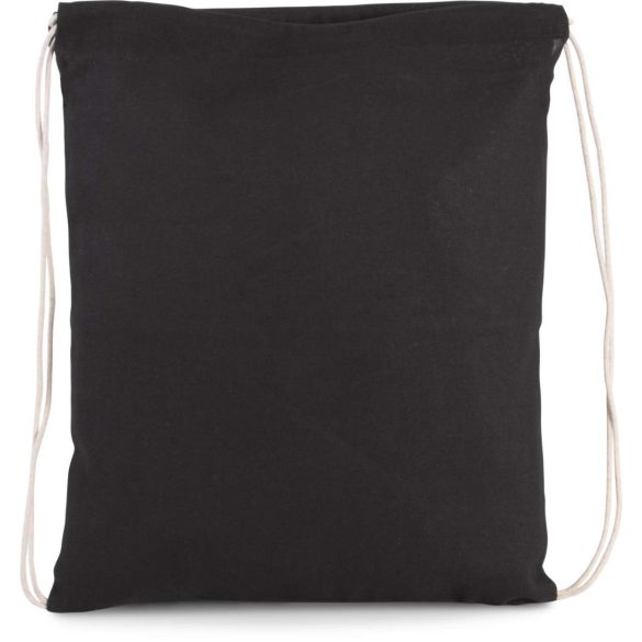 ki0147 - Rucsac cu snur din bumbac - Kimood - [Black]