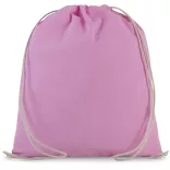 ki0147 - Rucsac cu snur din bumbac - Kimood - [Dark Pink]