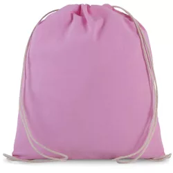 ki0147 - Rucsac cu snur din bumbac - Kimood - [Dark Pink]