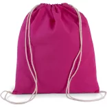 ki0147 - Rucsac cu snur din bumbac - Kimood - [Magenta]