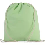 ki0147 - Rucsac cu snur din bumbac - Kimood - [Pistachio Green]
