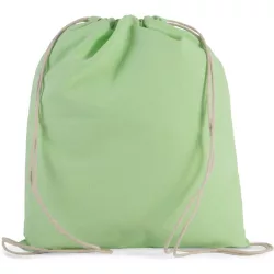   ki0147 - Rucsac cu snur din bumbac - Kimood - [Pistachio Green]
