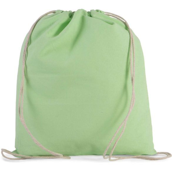 ki0147 - Rucsac cu snur din bumbac - Kimood - [Pistachio Green]