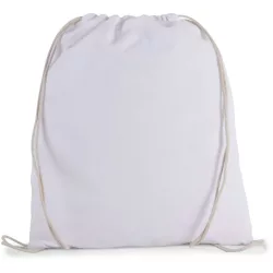 ki0147 - Rucsac cu snur din bumbac - Kimood - [White]
