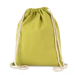   ki0154 - Rucsac din bumbac cu snur gros 310 g/m2 - Kimood - [Burnt Lime]